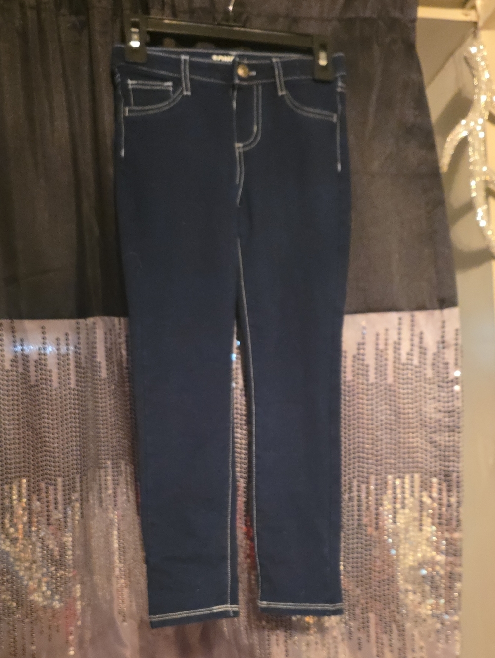 Sonoma Navy Skinny Jeans with Contrast Stitching